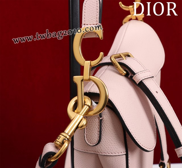 Dior专柜新款迪奥高仿原单长肩带大小号牛皮马鞍包手拎斜挎包 djfk1810